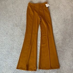 High rise flare trousers